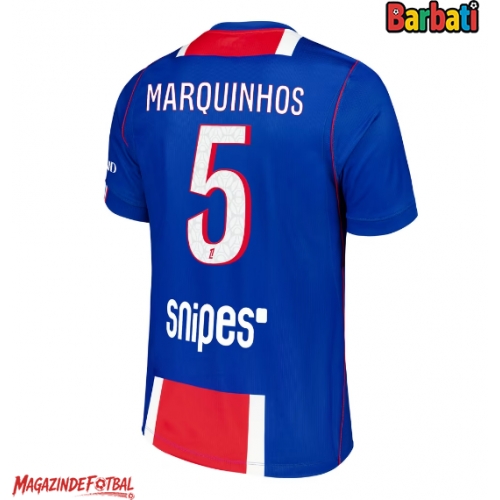 Paris Saint-Germain Marquinhos #5 Tricou Fotbal Replică 2026-27 Barbati Acasa Paris Saint-Germain Marquinhos #5 Tricou Fotbal Replică 2026-27 Barbati Acasa